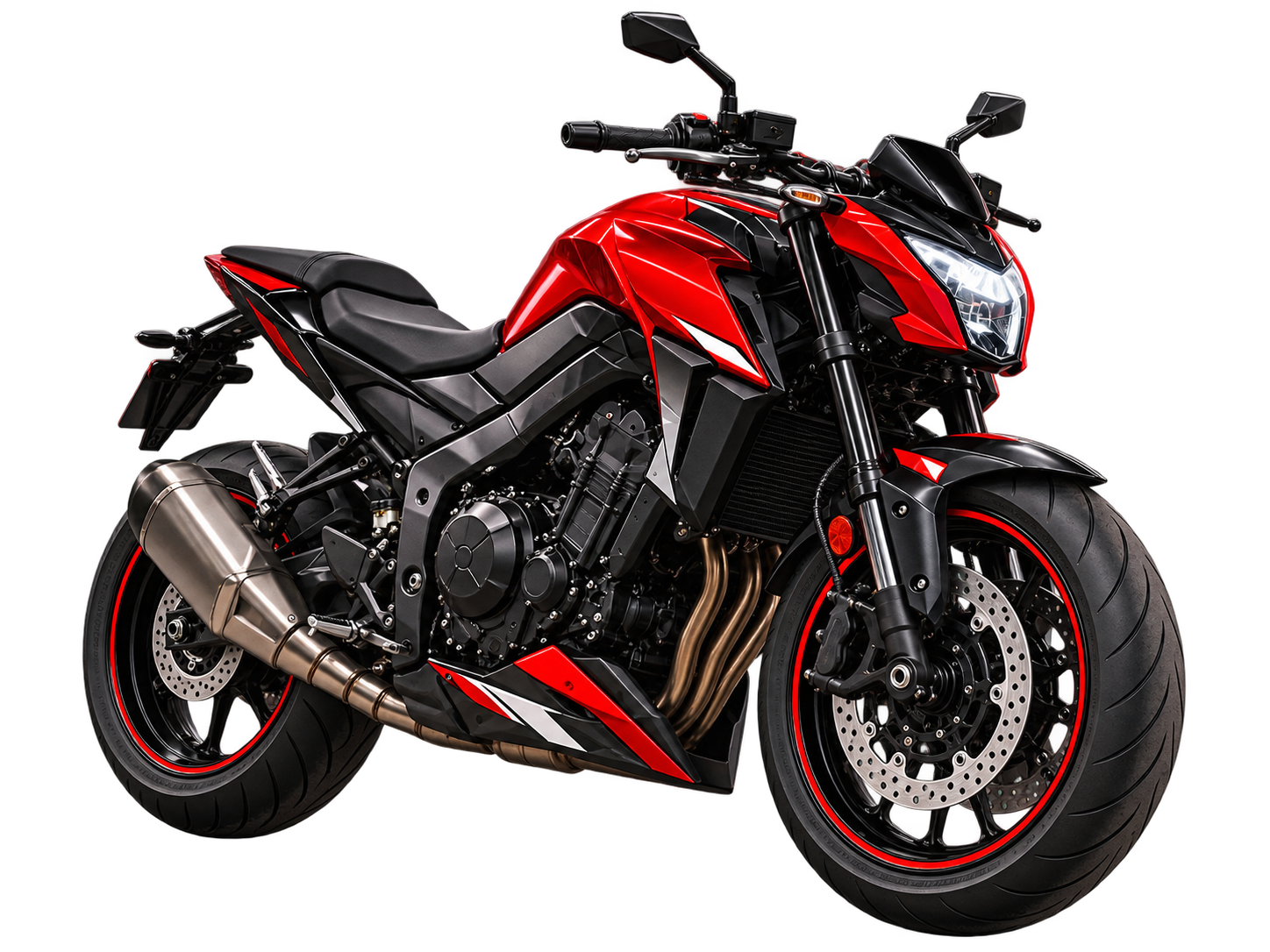 Motocicleta em destaque